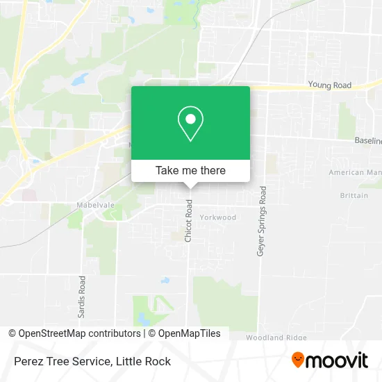 Perez Tree Service map