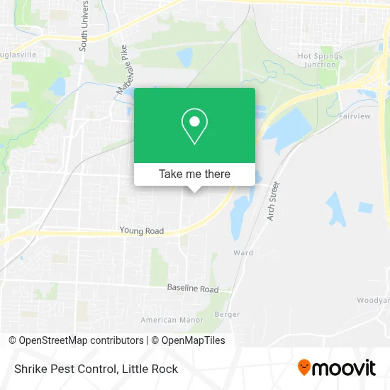 Shrike Pest Control map