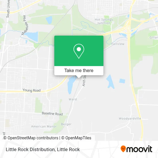 Little Rock Distribution map