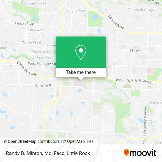 Randy B. Minton, Md, Facc map