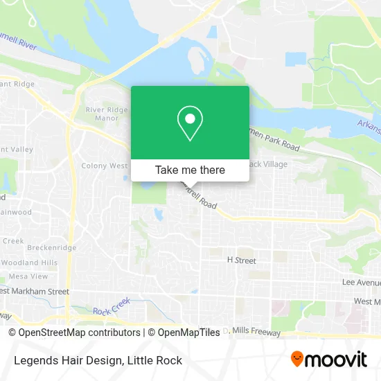 Legends Hair Design map