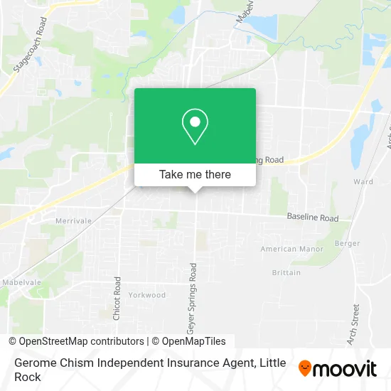 Gerome Chism Independent Insurance Agent map
