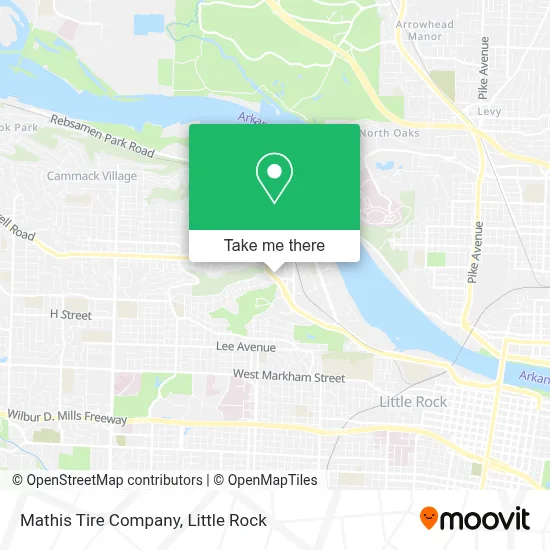 Mathis Tire Company map