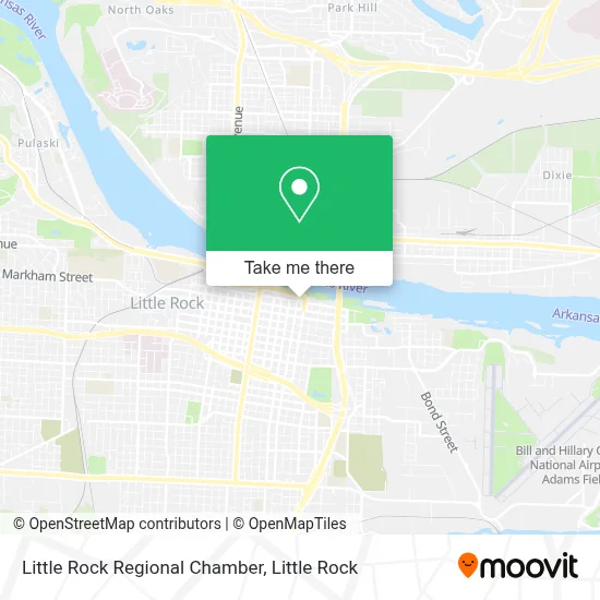 Little Rock Regional Chamber map