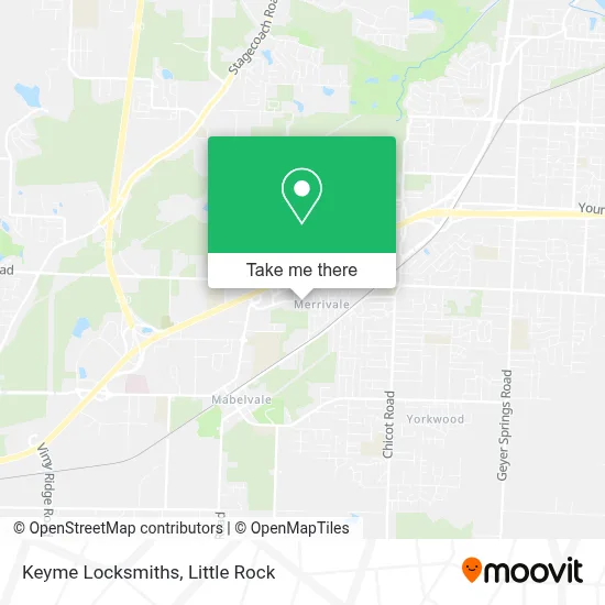Keyme Locksmiths map