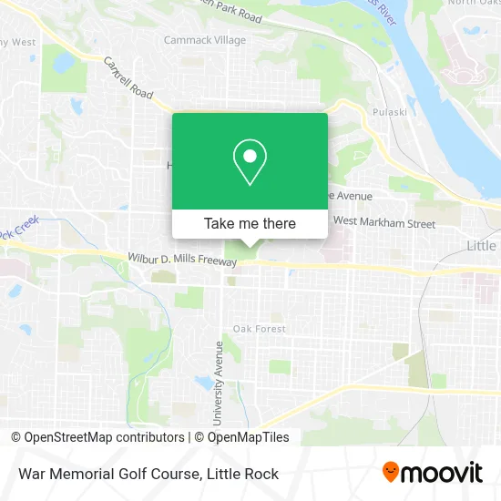 War Memorial Golf Course map