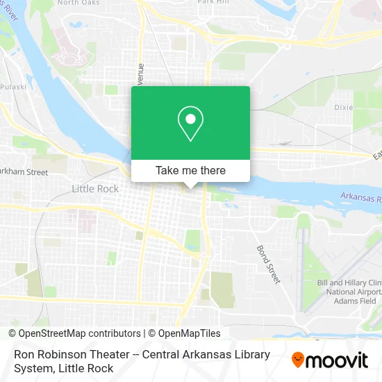 Ron Robinson Theater -- Central Arkansas Library System map