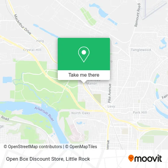 Open Box Discount Store map