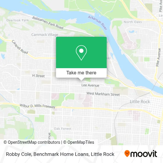 Robby Cole, Benchmark Home Loans map