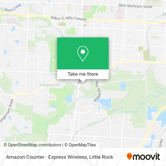 Amazon Counter - Express Wireless map
