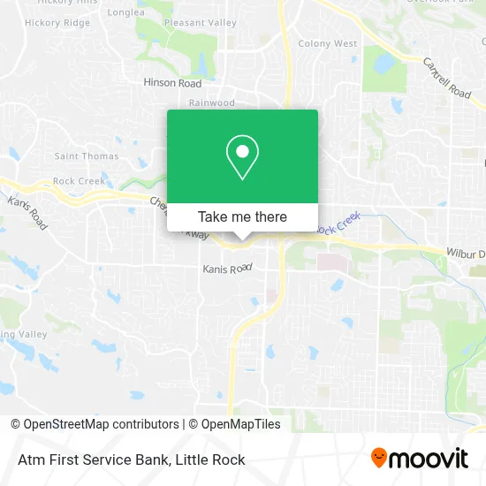 Atm First Service Bank map