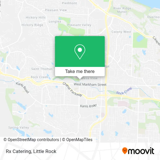 Rx Catering map