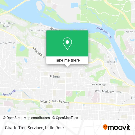 Giraffe Tree Services map