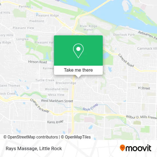 Rays Massage map