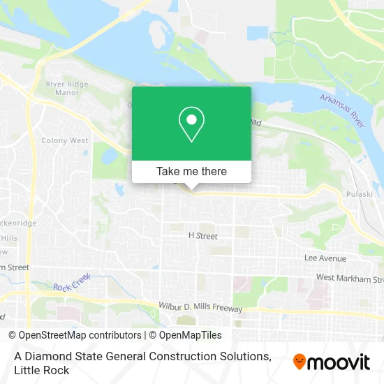 A Diamond State General Construction Solutions map