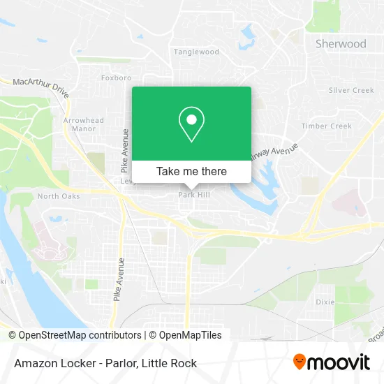 Amazon Locker - Parlor map