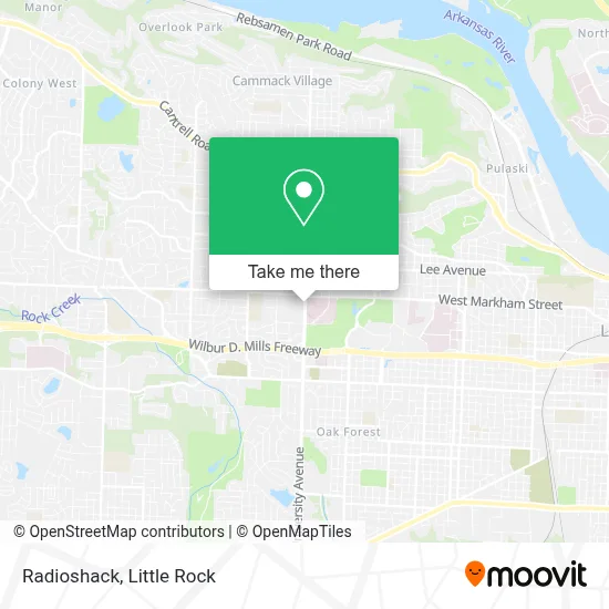 Radioshack map