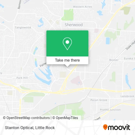 Stanton Optical map