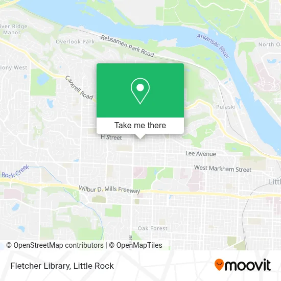 Fletcher Library map