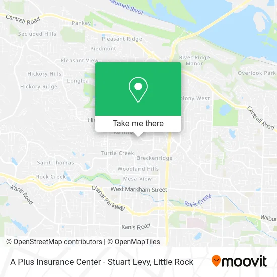 A Plus Insurance Center - Stuart Levy map