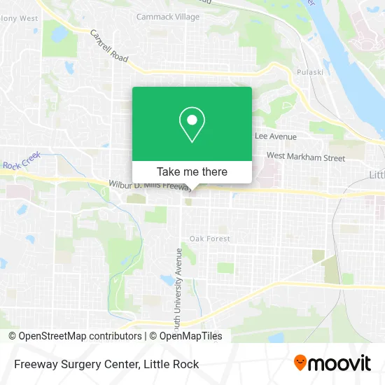 Freeway Surgery Center map