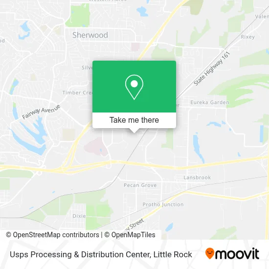 Usps Processing & Distribution Center map