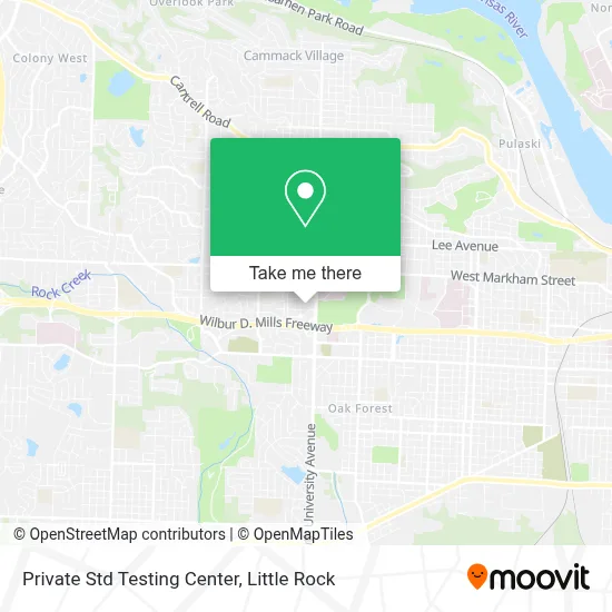 Private Std Testing Center map