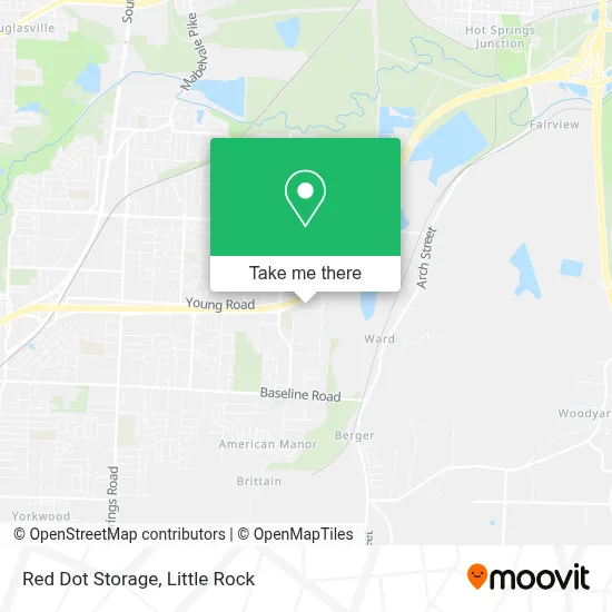Red Dot Storage map