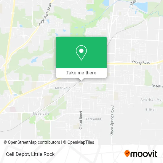 Cell Depot map
