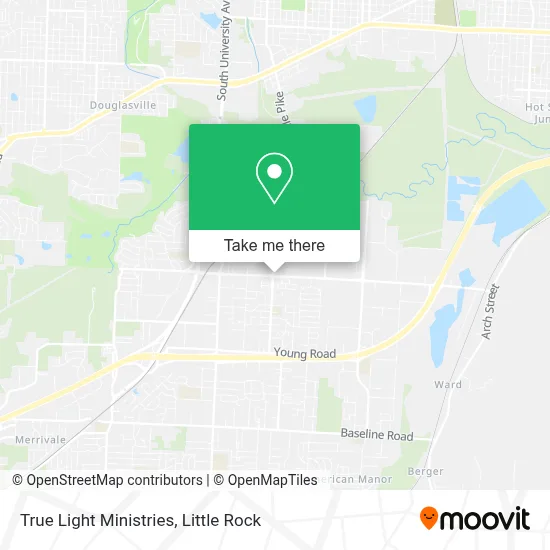True Light Ministries map