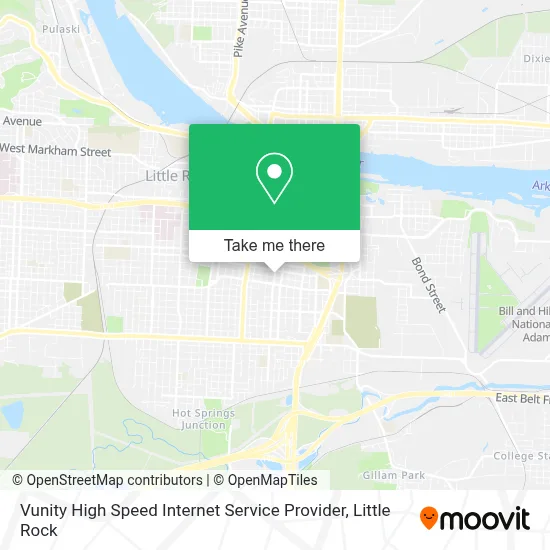 Vunity High Speed Internet Service Provider map