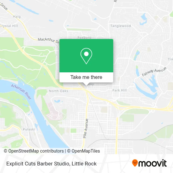 Explicit Cuts Barber Studio map