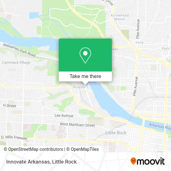 Innovate Arkansas map