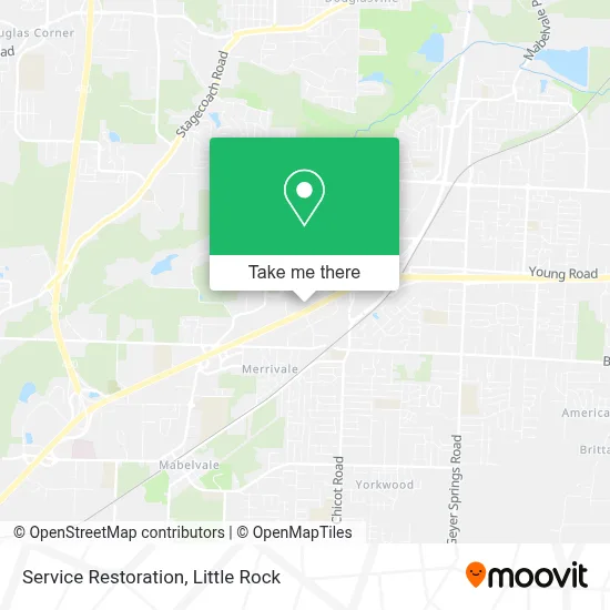 Service Restoration map