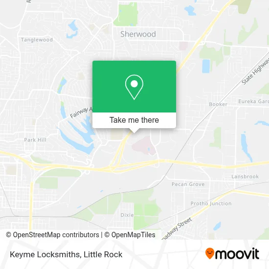 Keyme Locksmiths map