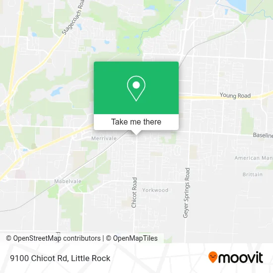 9100 Chicot Rd map