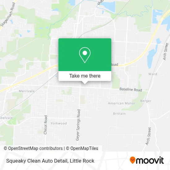 Squeaky Clean Auto Detail map