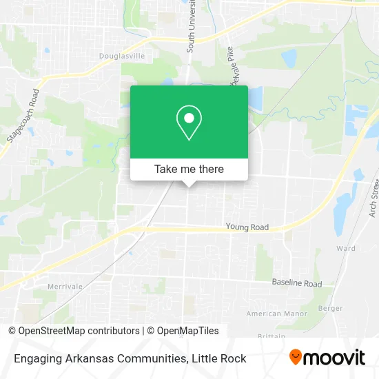Engaging Arkansas Communities map