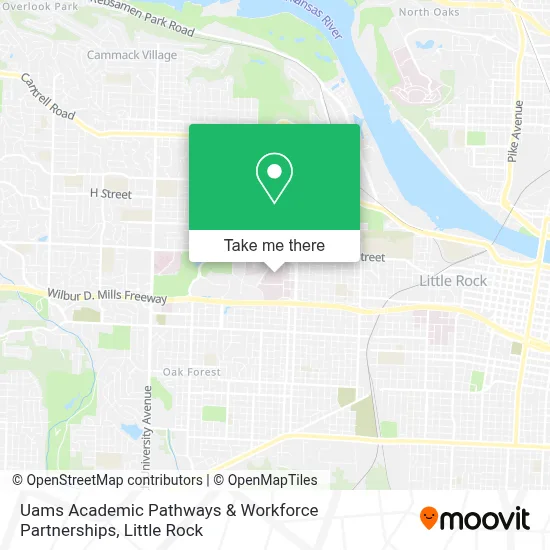 Uams Academic Pathways & Workforce Partnerships map