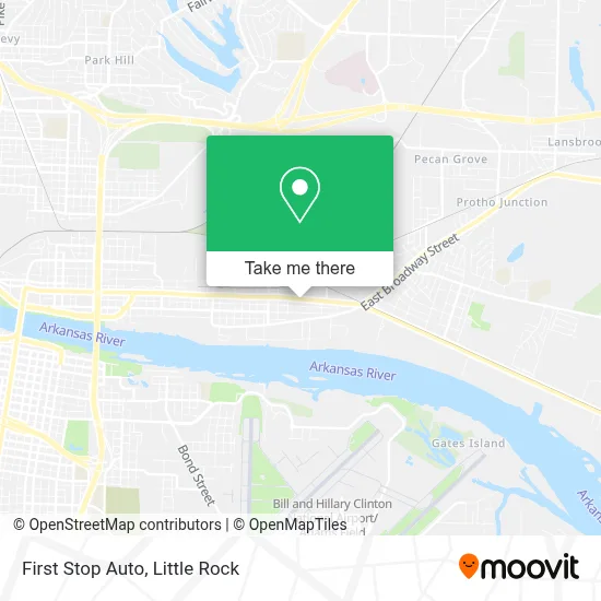 First Stop Auto map