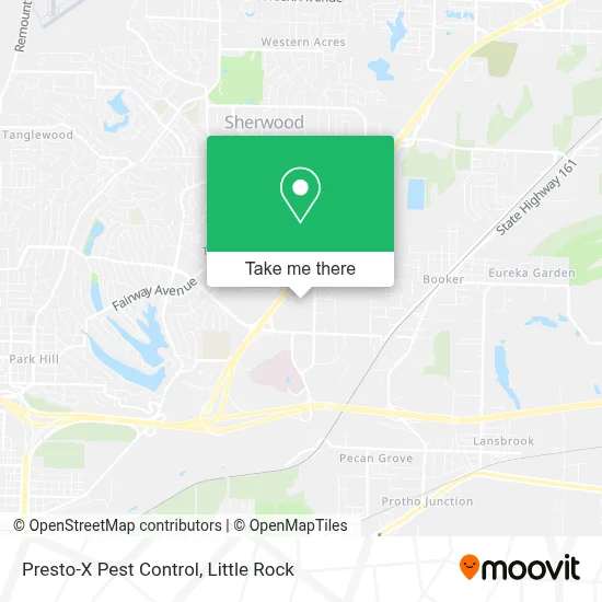 Presto-X Pest Control map