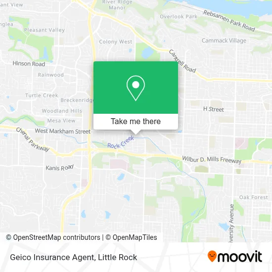 Geico Insurance Agent map