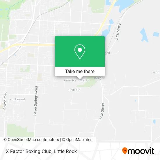 X Factor Boxing Club map
