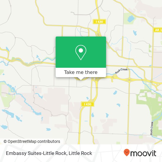 Embassy Suites-Little Rock map