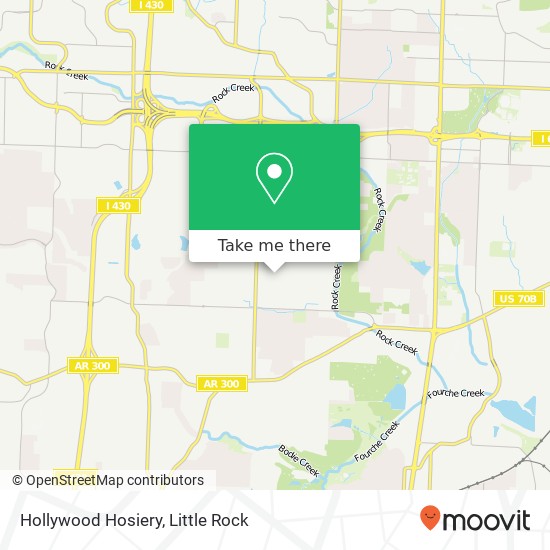 Mapa de Hollywood Hosiery, 3024 Boyd St Little Rock, AR 72204