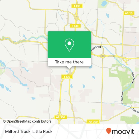 Mapa de Milford Track, 10809 Executive Center Dr Little Rock, AR 72211