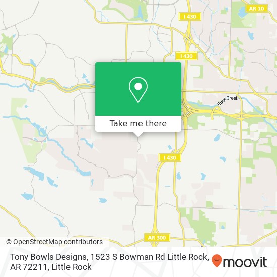 Tony Bowls Designs, 1523 S Bowman Rd Little Rock, AR 72211 map