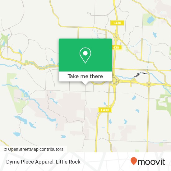 Mapa de Dyme Plece Apparel, 801 S Bowman Rd Little Rock, AR 72211