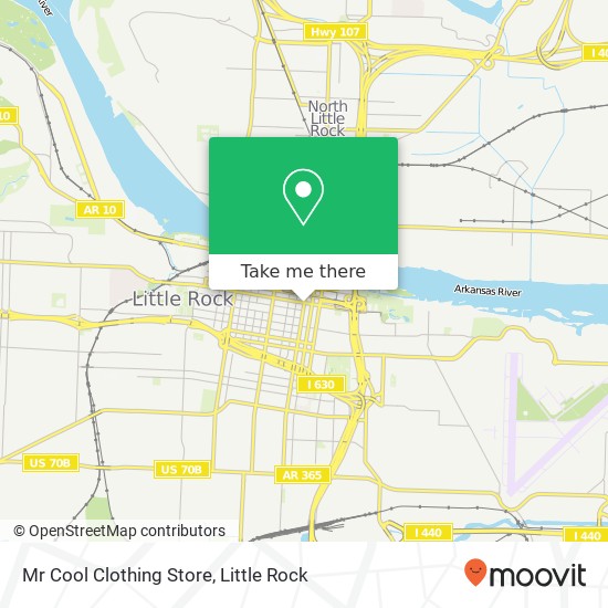 Mr Cool Clothing Store, 301 Main St Little Rock, AR 72201 map