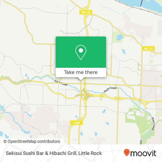 Sekisui Sushi Bar & Hibachi Grill, 219 N Shackleford Rd Little Rock, AR 72211 map
